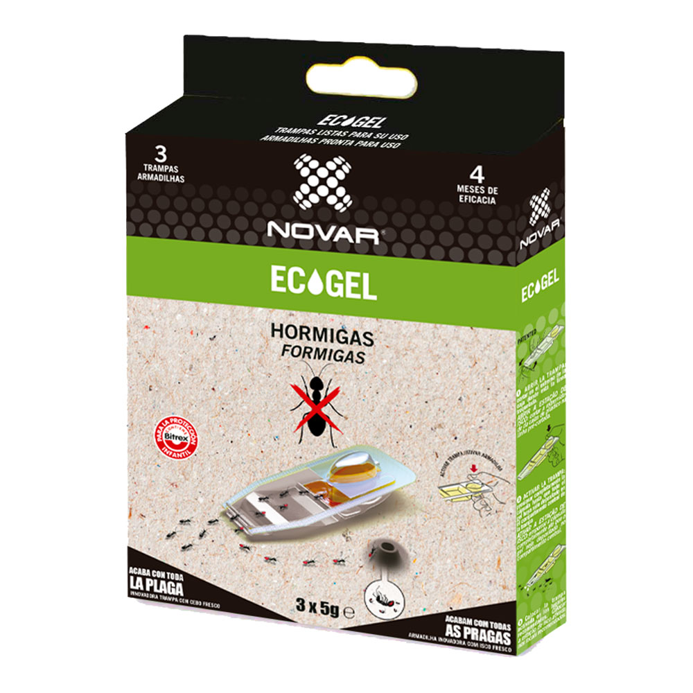 ECOGEL HORMIGAS KIT 3 TRAMPAS 15g