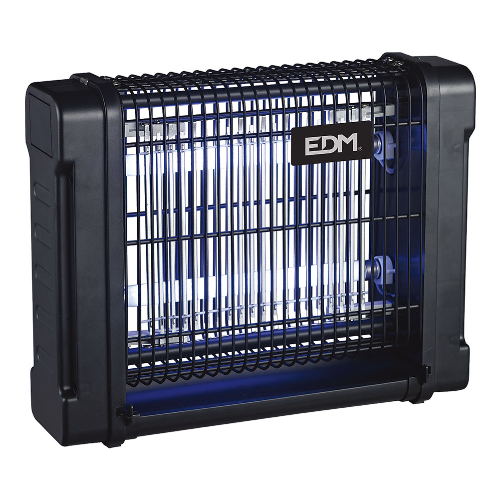 MATA INSECTOS PROFESIONAL ELECTRONICO 2x6W 30m² 31,6x10x26,5cm 340° COLOR NEGRO EDM