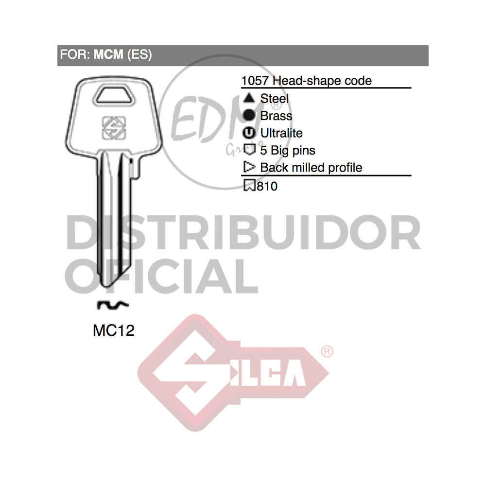 LLAVE ACERO MC12 MCM