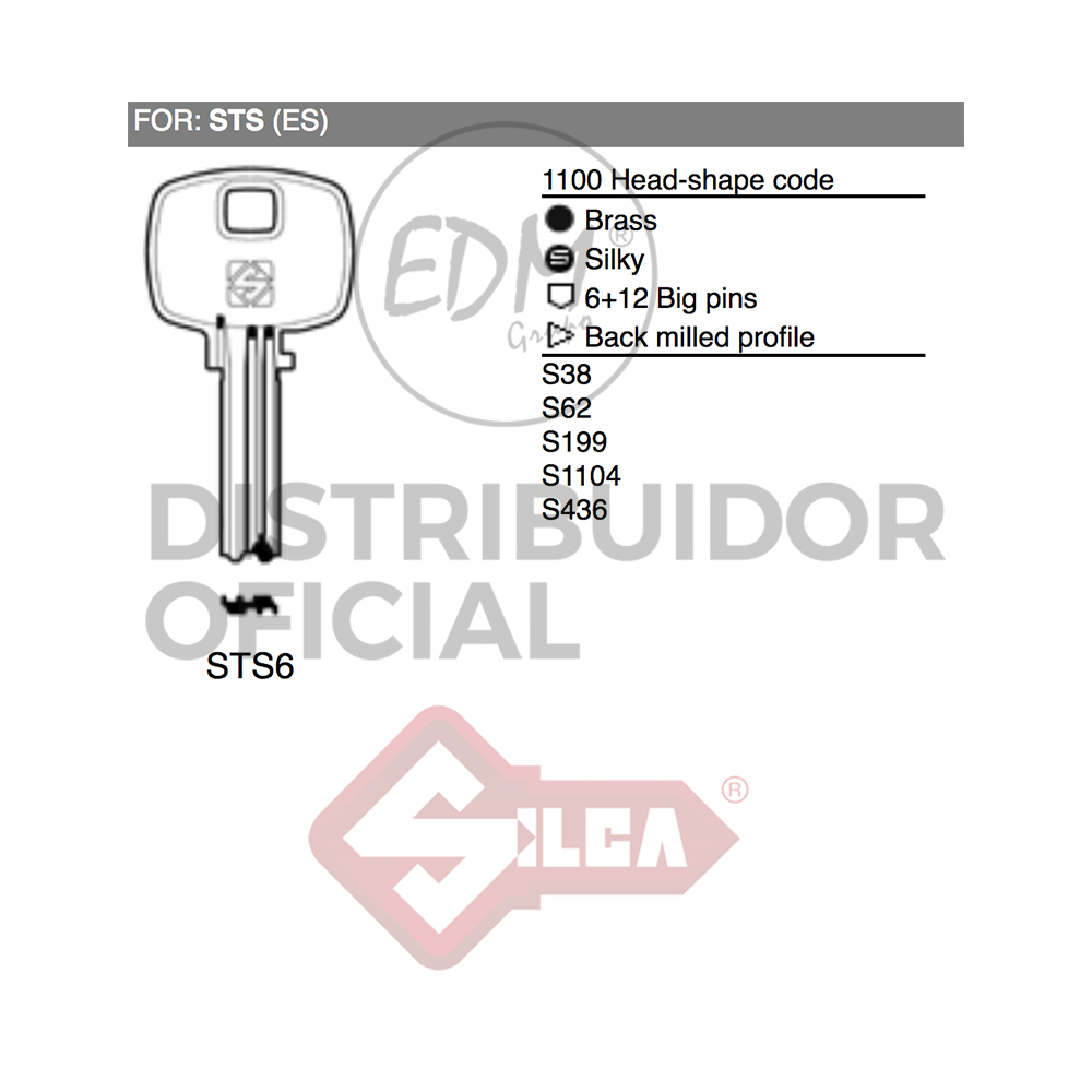 LLAVE LATON STS6 STS