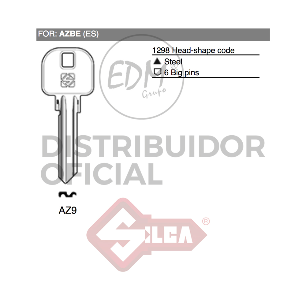 LLAVE ACERO AZ9 AZBE