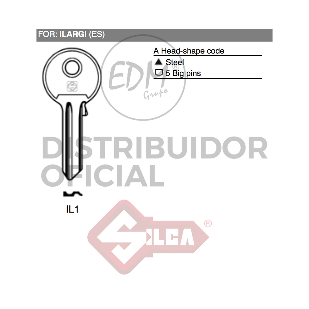 LLAVE ACERO IL1 ILARGI