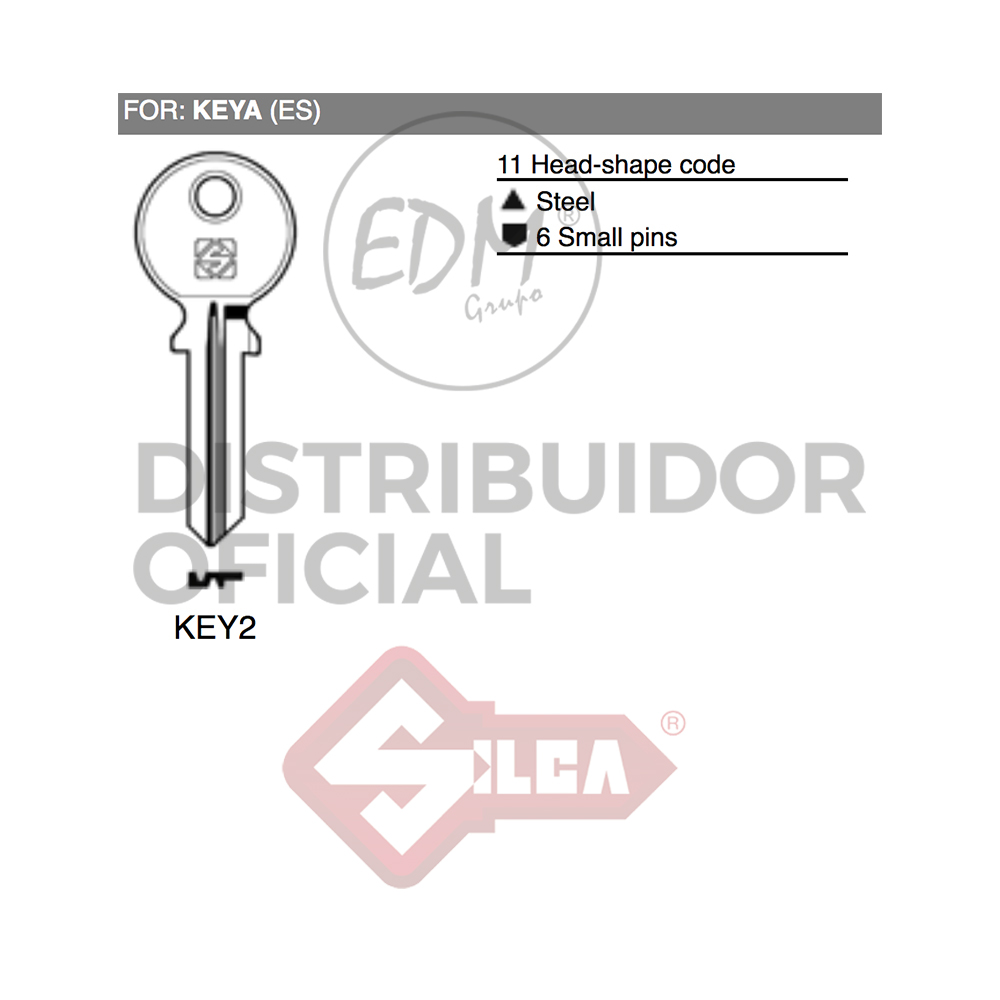 LLAVE ACERO KEY2 KEYA