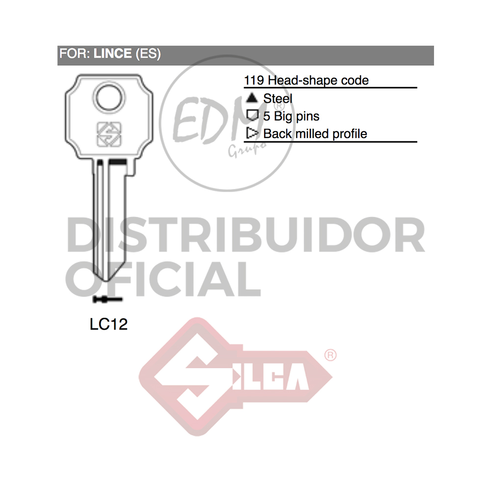 LLAVE ACERO LC12 LINCE