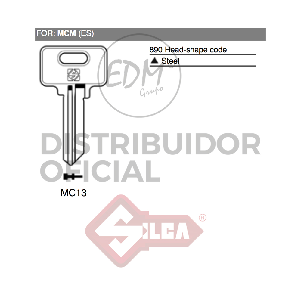 LLAVE ACERO MC13 MCM