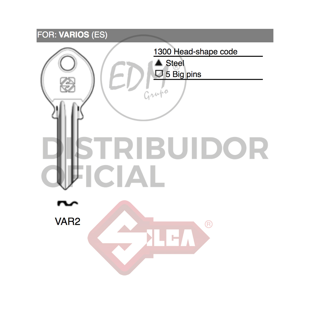 LLAVE ACERO VAR2 VARIOS