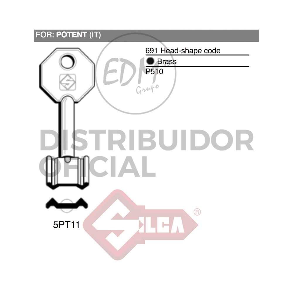 LLAVE DOBLE PALA 5PT11 POTENT