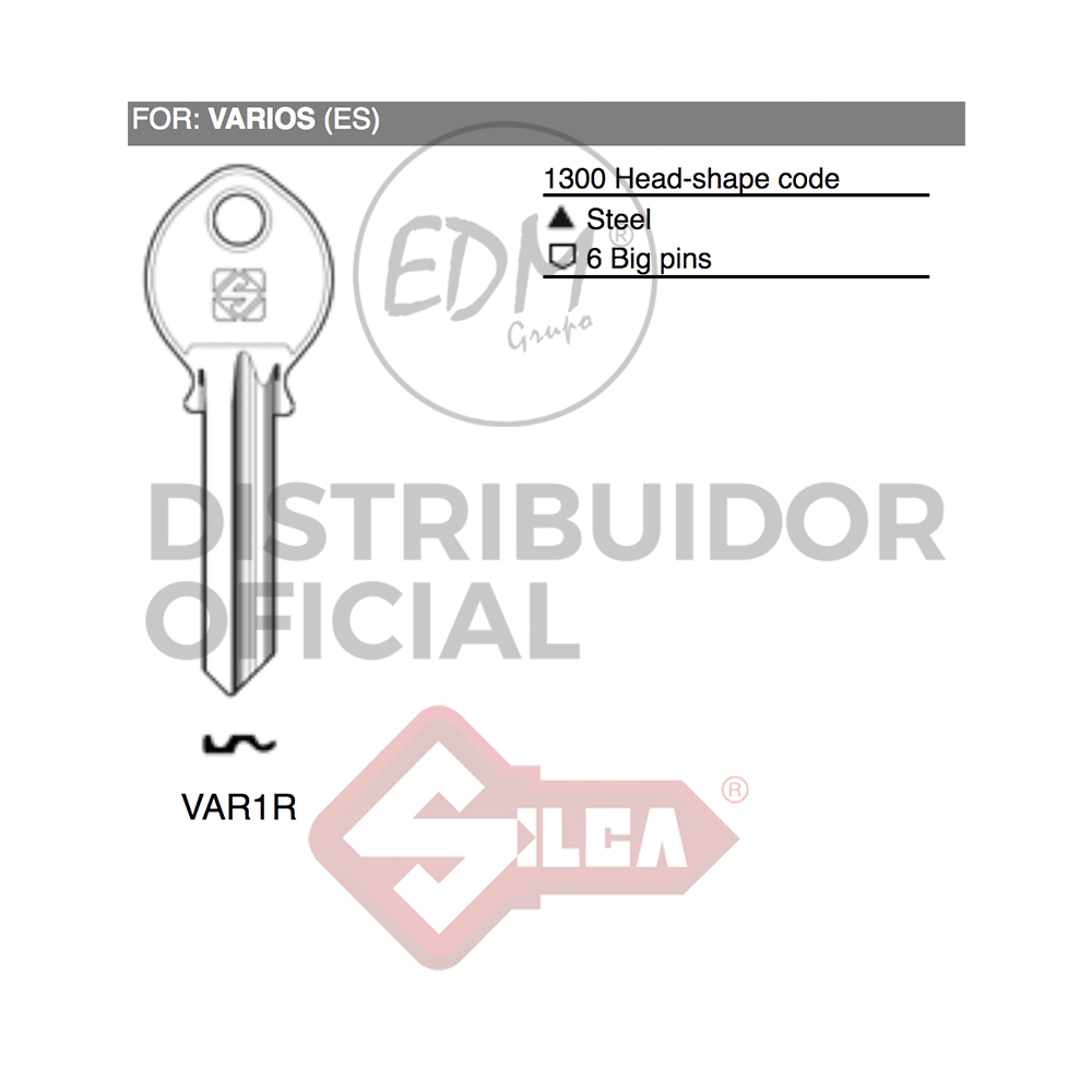 LLAVE ACERO VAR1R VARIOS