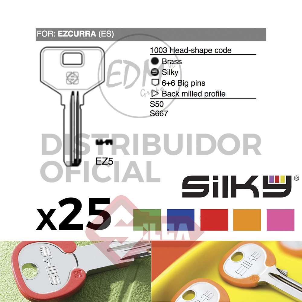 SURTIDO LLAVES SILKY EZ5DZ EZCURRA