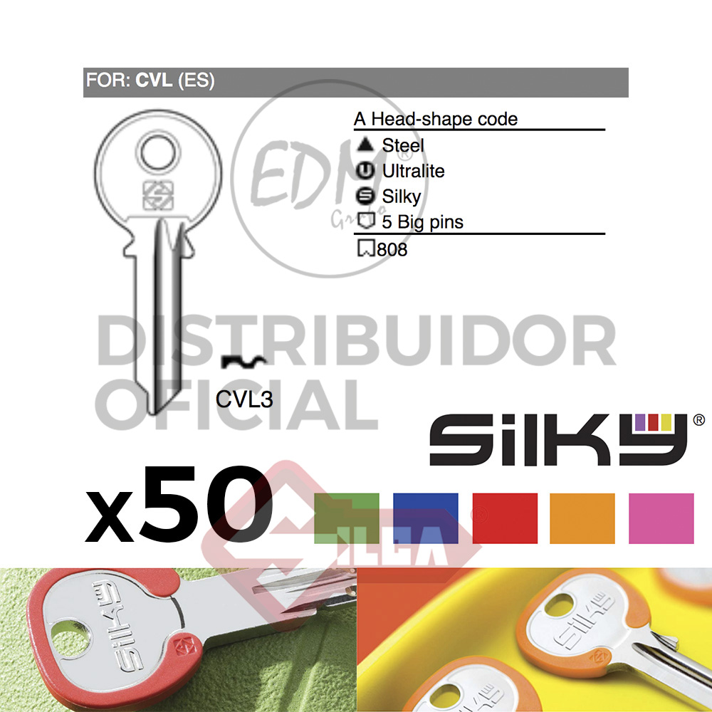 SURTIDO LLAVES SILKY CVL3DZ CVL