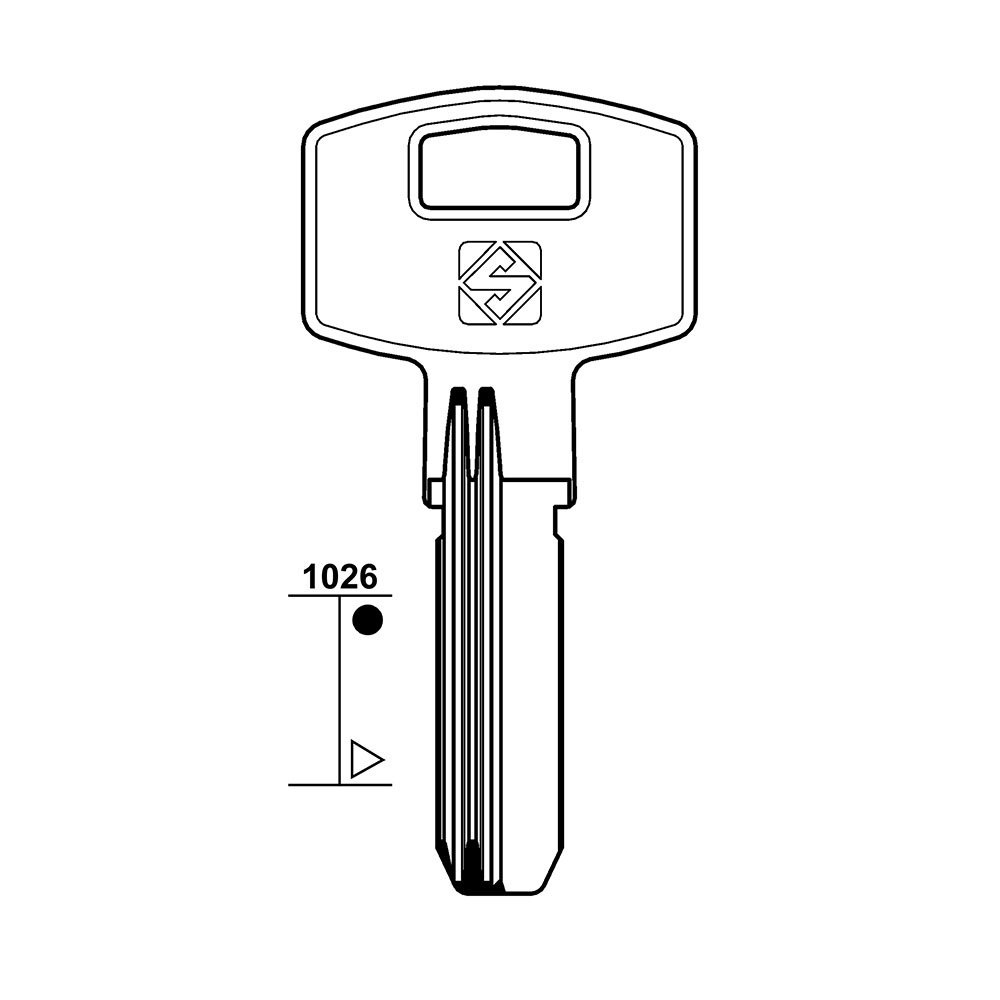 LLAVE DE ACERO PARA CERROJOS EDM APK6R SILCA