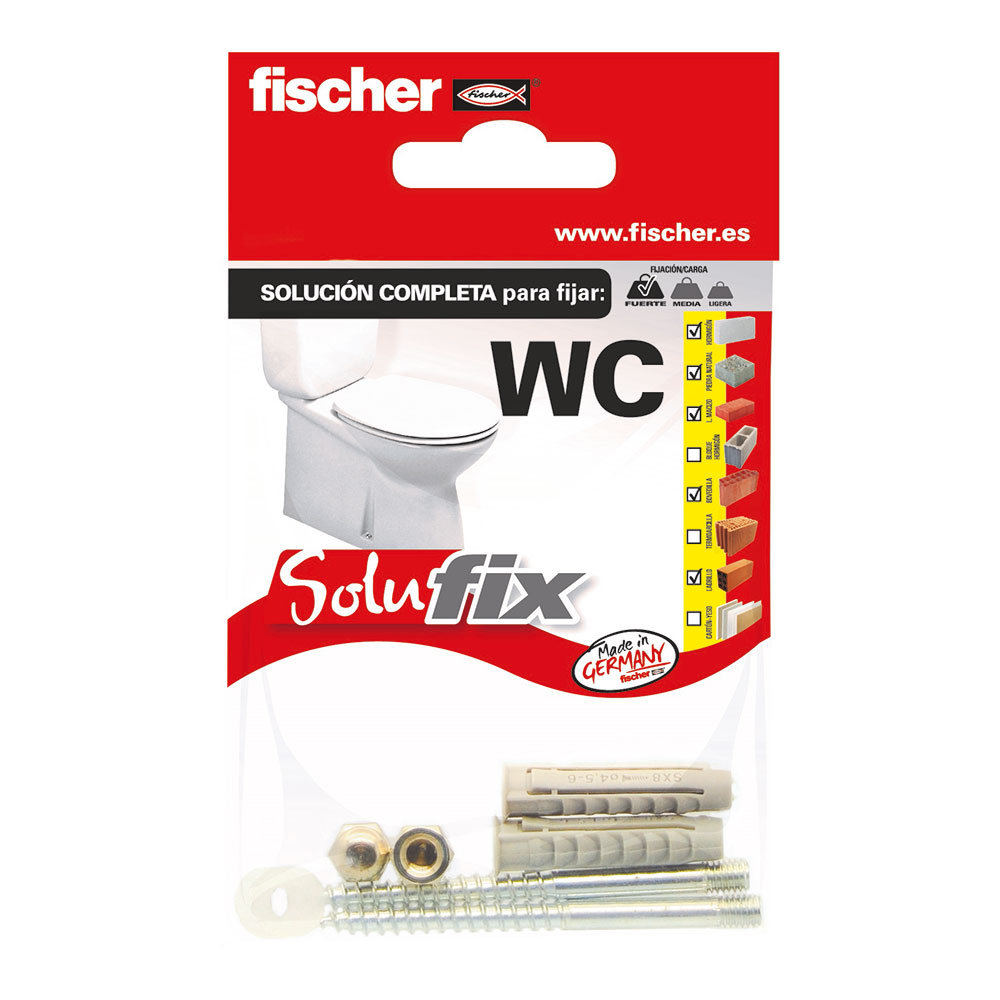 KIT FIJACIÓN WC 5569819 SOLUFIX FISCHER