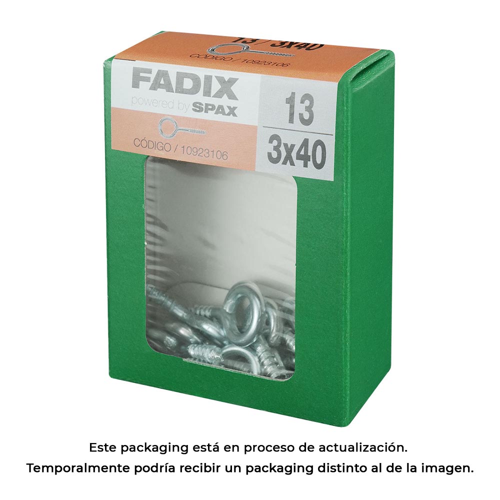 CAJA M 13 unid. HEMBRILLA CERRADA CINC 3,0x40mm FADIX