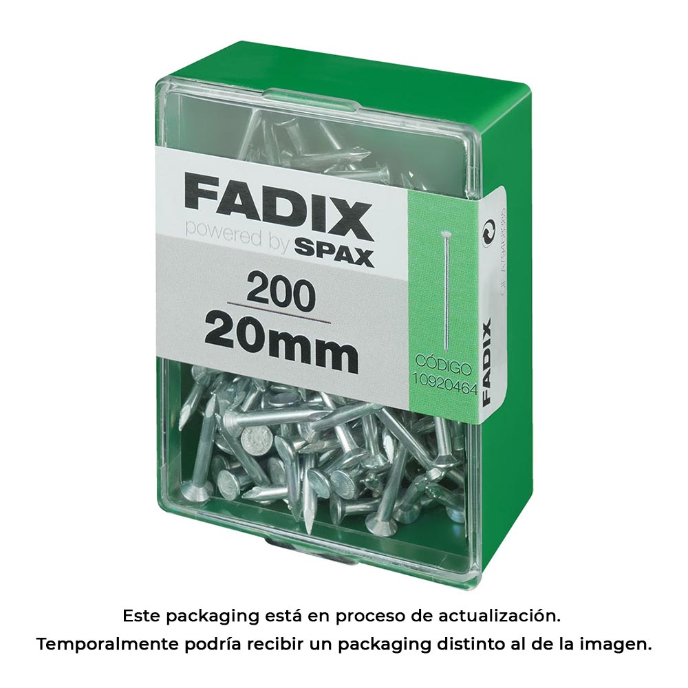 CAJA M 200 unid. CLAVO CP ACERO 2,4x20mm FADIX