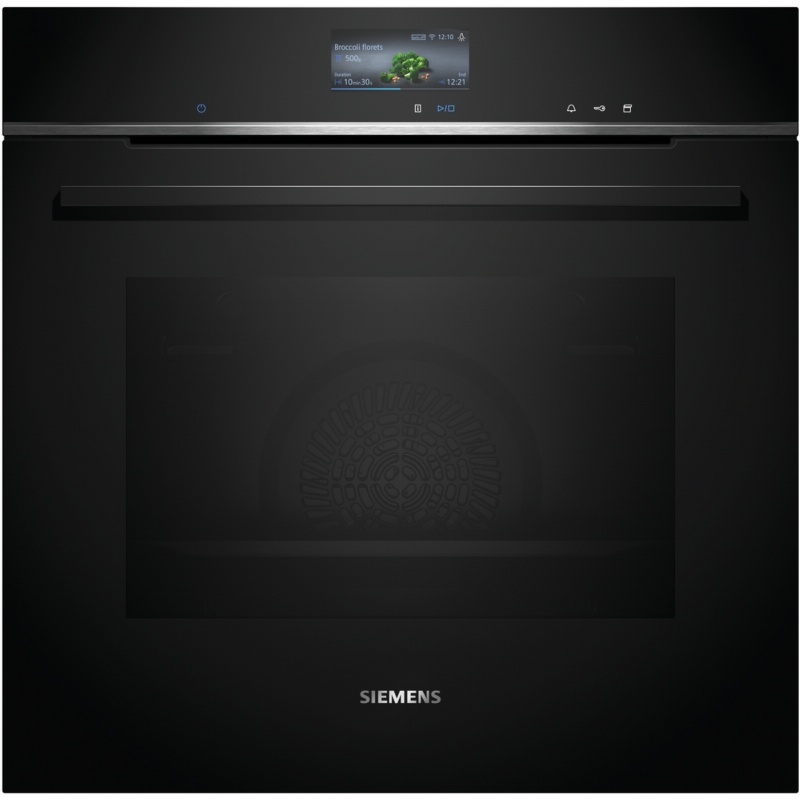 HORNO MULTIFUNCION CON VAPOR CRISTAL NEGRO SIEMENS HR736G1B1