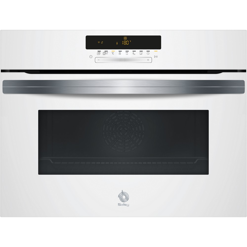 HORNO COMPACTO MULTIFUNCION PIROLITICO CRISTAL BLANCO BALAY 3CB5878B6