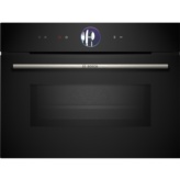 HORNO COMPACTO MULTIFUNCION PIROLITICO CON MICROONDAS CRISTAL NEGRO BOSCH CMG7761B1