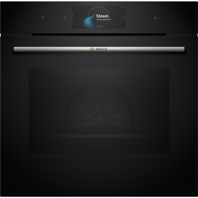 HORNO MULTIFUNCION PIROLITICO CON VAPOR CRISTAL NEGRO BOSCH HRG7784B1