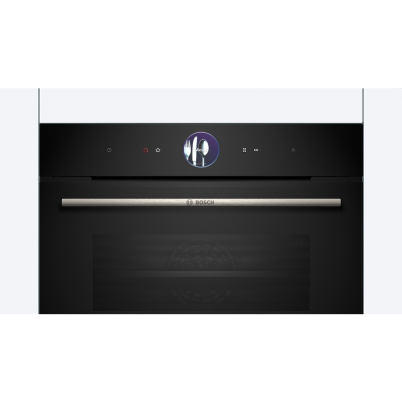 HORNO COMPACTO MULTIFUNCION CON VAPOR CRISTAL NEGRO BOSCH CSG7361B1 2