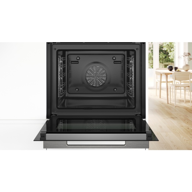 HORNO MULTIFUNCION PIROLITICO CRISTAL NEGRO BOSCH HBG7764B1 1