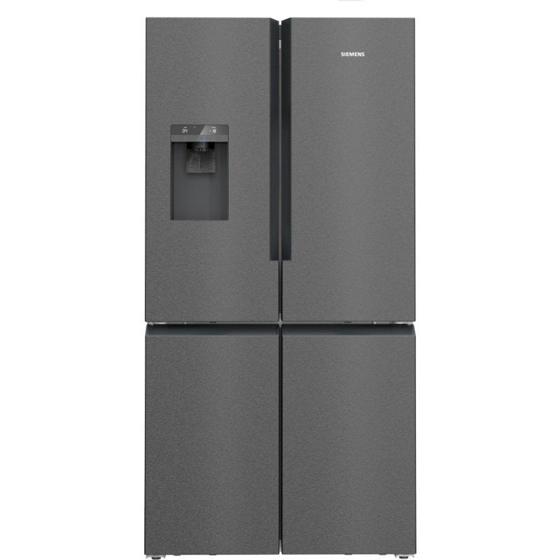 FRIGORIFICO SIDE BY SIDE NO FROST 4 PUERTAS BLACK INOX CON DISPENSADOR SIEMENS KF96DAXEA