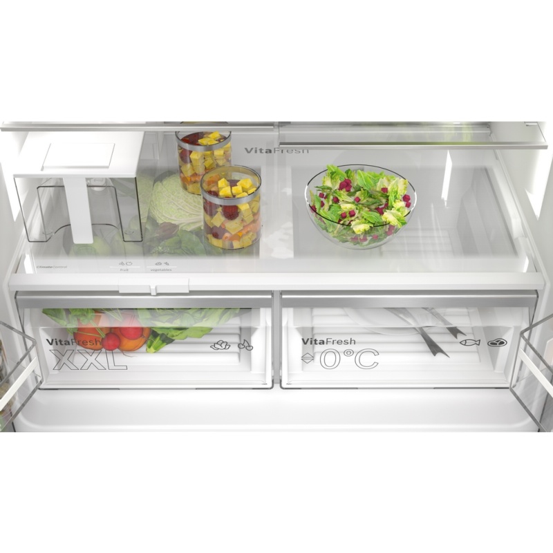 FRIGORIFICO SIDE BY SIDE NO FROST INOX CON DISPENSADOR DE HIELO Y AGUA BOSCH KFI96AXEA 2