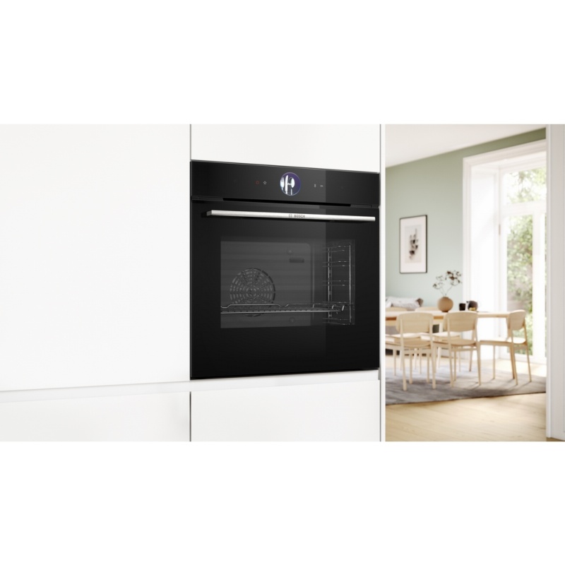 HORNO MULTIFUNCION CON VAPOR CRISTAL NEGRO BOSCH HSG7361B1 1