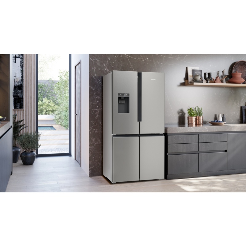 FRIGORIFICO SIDE BY SIDE NO FROST 4 PUERTAS INOX ANTIHUELLAS CON DISPENSADOR SIEMENS KF96DPPEA 2