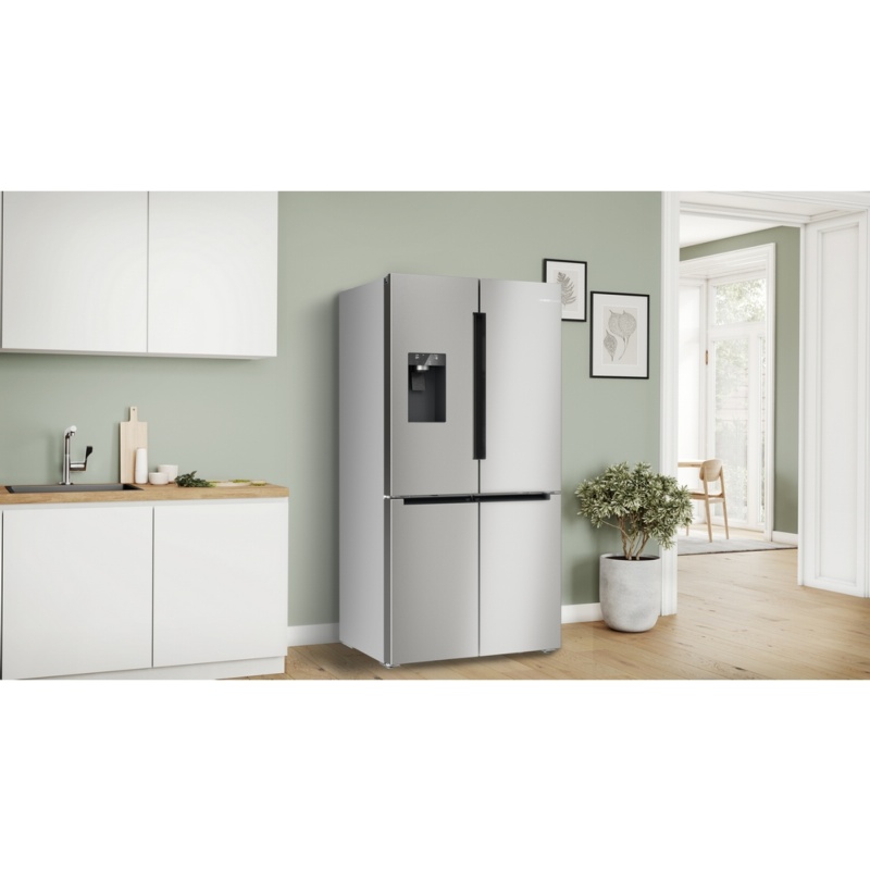 FRIGORIFICO SIDE BY SIDE NO FROST 4 PUERTAS INOX CON DISPENSADOR BOSCH KFD96APEA 1