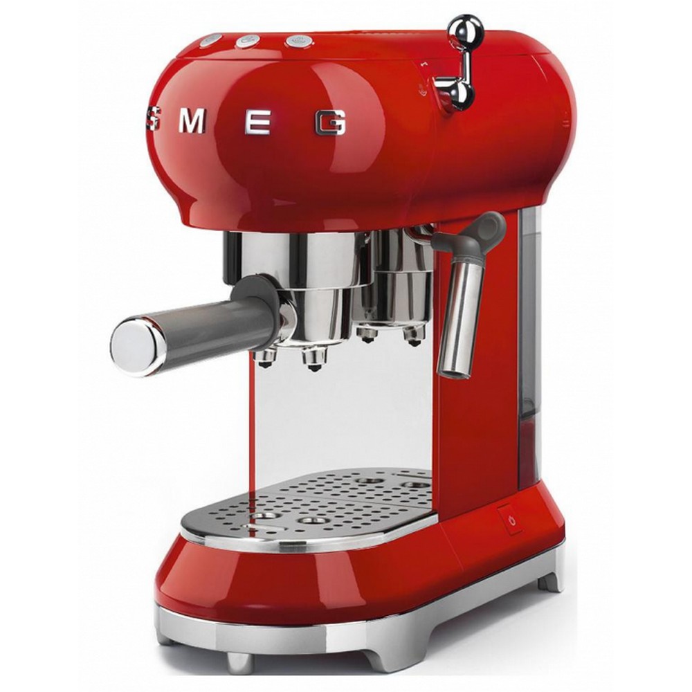 CAFETERA SMEG ECF01RDEU ROJA LINEA AÑOS 50