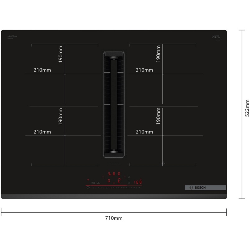 PLACA INDUCCION CON EXTRACTOR INTEGRADO BOSCH PVQ731H26E 1