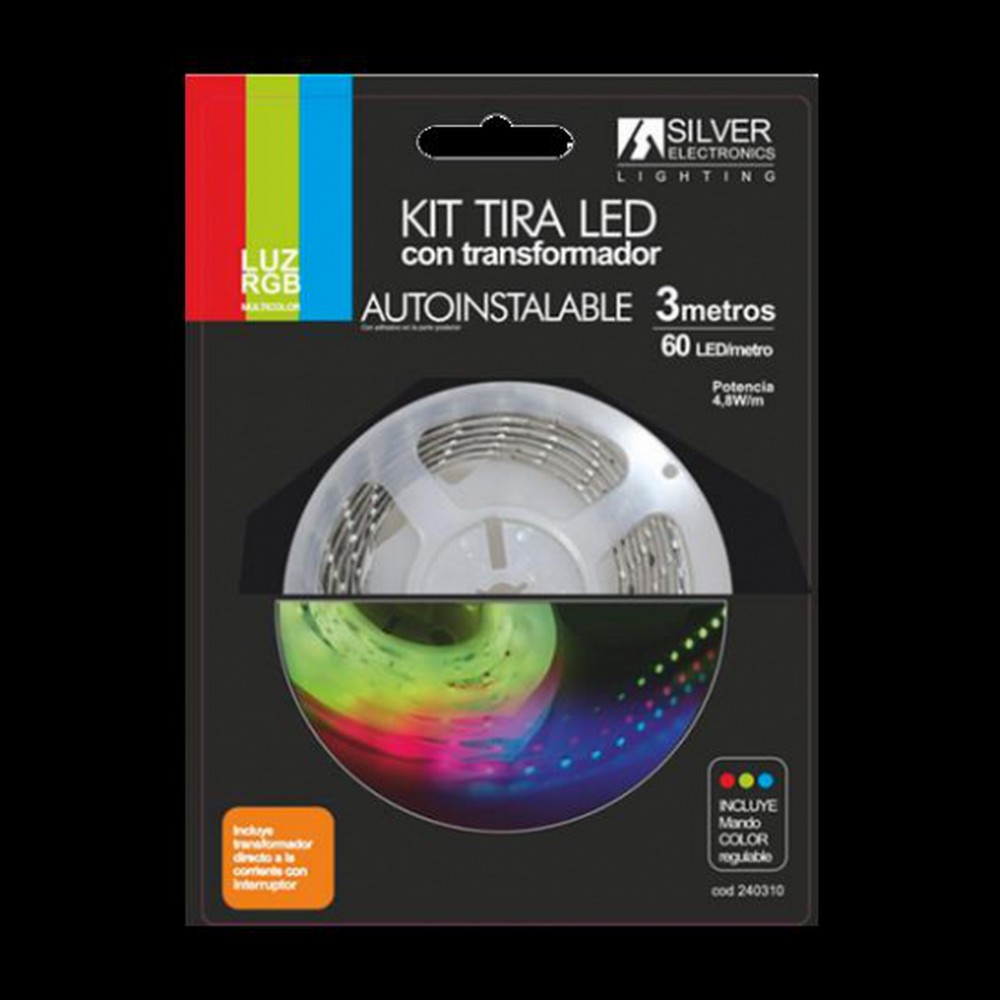 TIRA LED KIT SILVER ELECTRONICS 3000K 540LM 240310