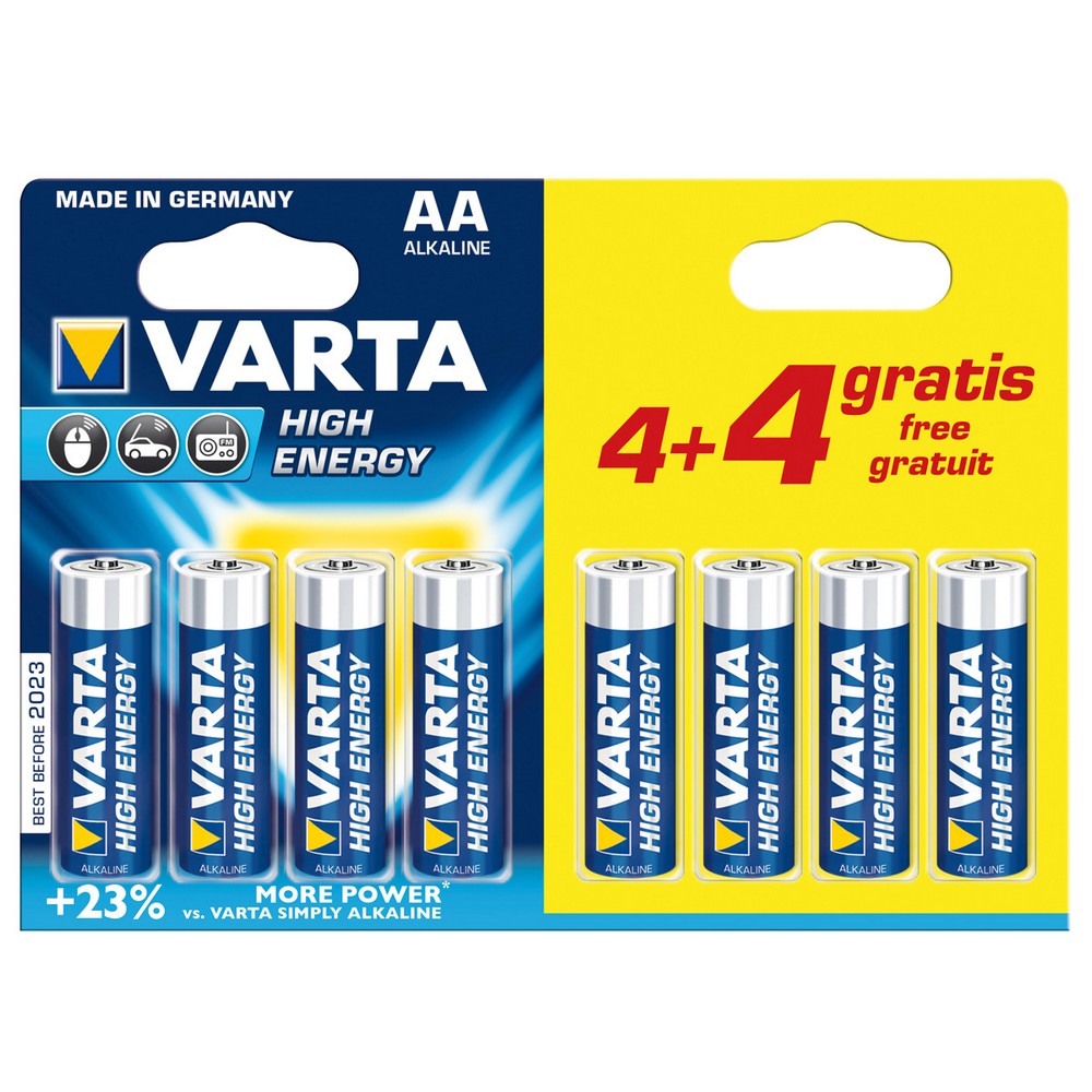 PILA VARTA LR06 AA 4+4 ALC. LONGLIFE 1 BLISTER