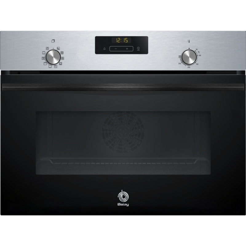 HORNO COMPACTO MULTIFUNCION CRISTAL NEGRO-INOX BALAY 3CB4130X3