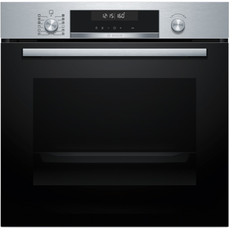 HORNO MULTIFUNCION PIROLITICO CRISTAL NEGRO-INOX BOSCH HBG578ES3