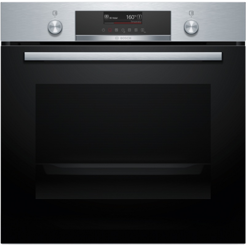 HORNO MULTIFUNCION PIROLITICO CRISTAL NEGRO-INOX BOSCH HBG579ES3