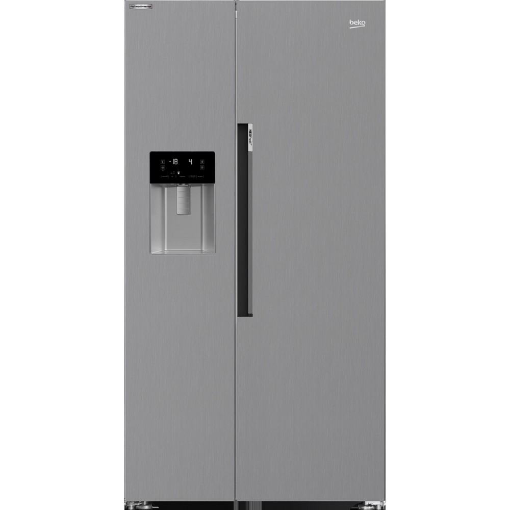 FRIGORIFICO SIDE BY SIDE NO FROST INOX CON DISPENSADOR BEKO GN162341XBN