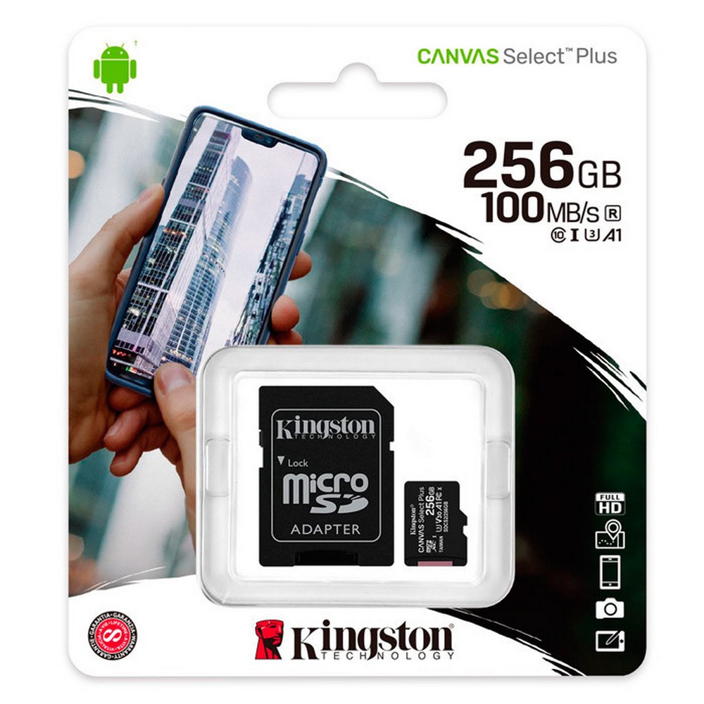 TARJETA DE MEMORIA KINGSTON MICRO SD 256GB ADAPTADOR