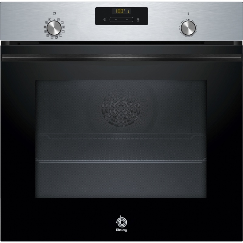 HORNO MULTIFUNCION PIROLITICO CON FUNCION VAPOR CRISTAL NEGRO-INOX BALAY 3HA4741X3