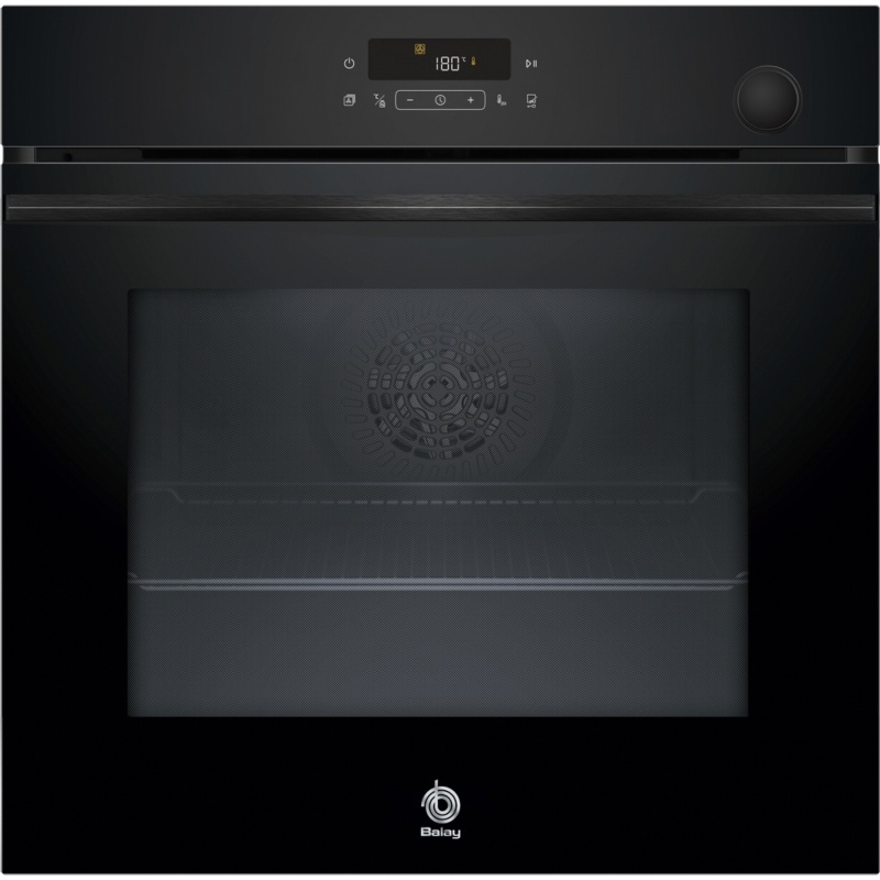 HORNO MULTIFUNCION PIROLITICO Y CON FUNCION VAPOR CRISTAL NEGRO BALAY 3HA5829N3