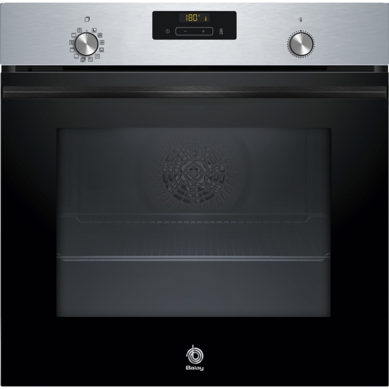 HORNO MULTIFUNCION PIROLITICO CRISTAL NEGRO-INOX BALAY 3HB4841X3