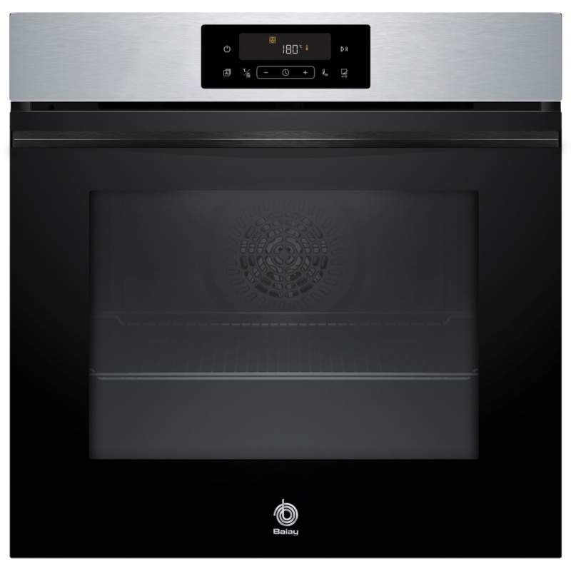 HORNO MULTIFUNCION PIROLITICO CRISTAL NEGRO-INOX BALAY 3HB4821X3