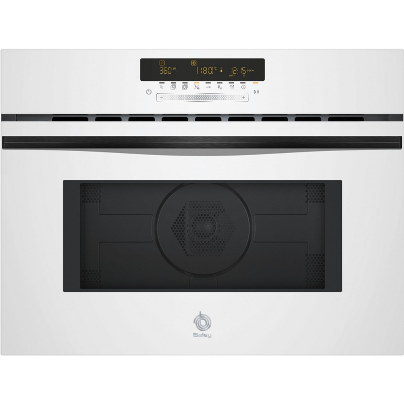 HORNO COMPACTO MULTIFUNCION CON MICROONDAS CRISTAL BLANCO BALAY 3CW5179B3