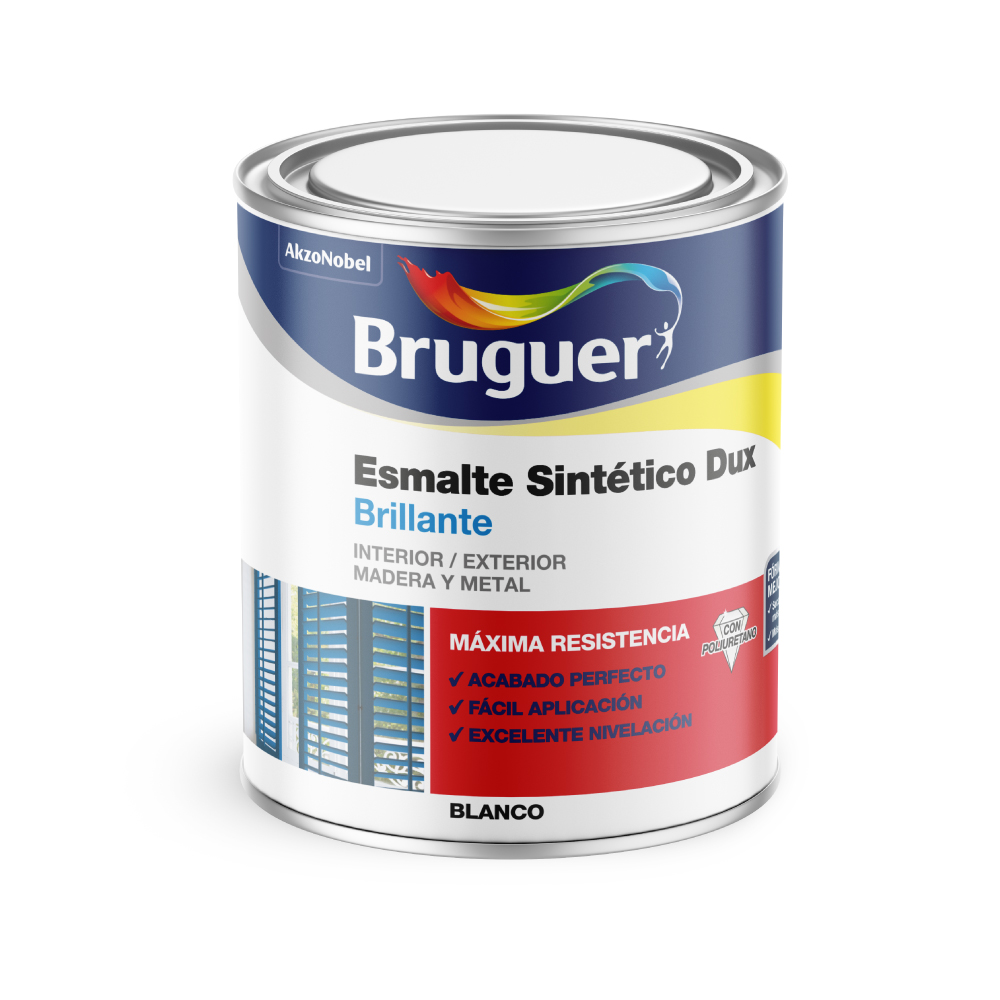 ESMALTE SINTÉTICO DUX BRILLANTE BLANCO 0,25l 5801297 BRUGUER