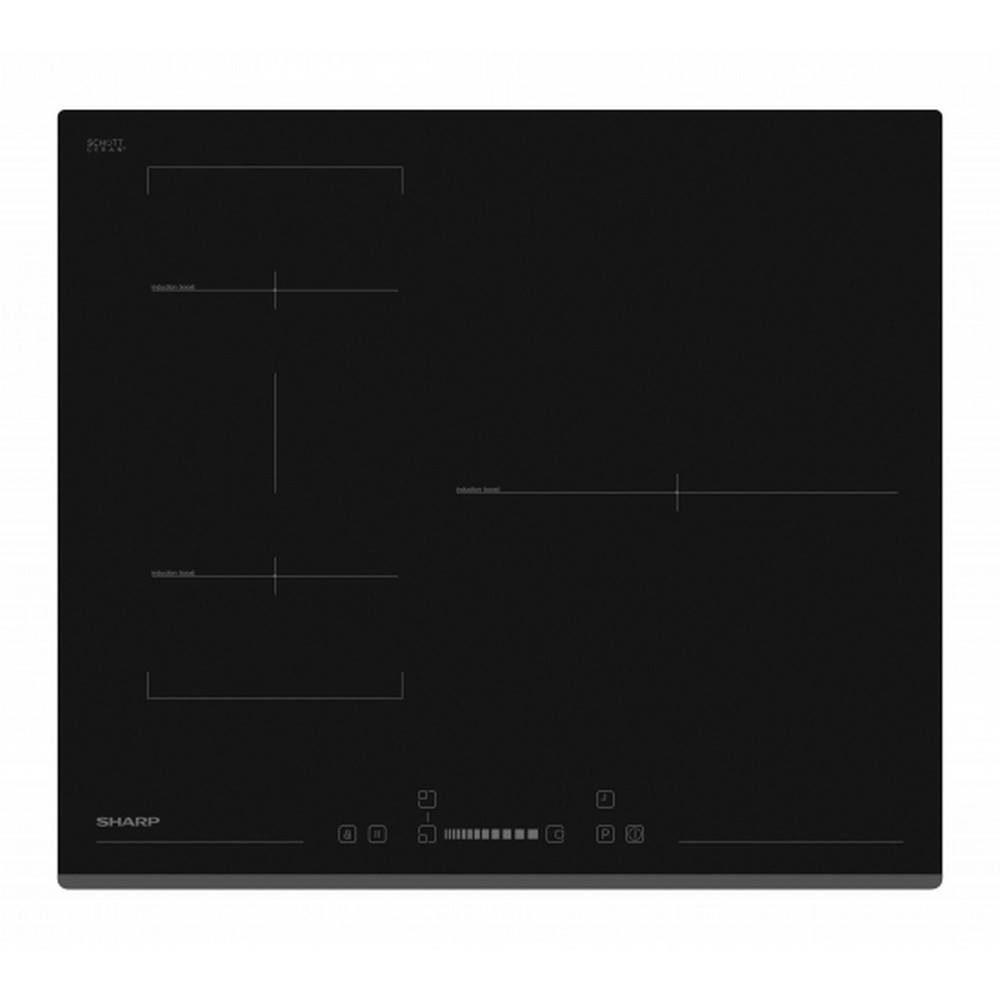 PLACA INDUCCION 3 FUEGOS CONTROL SLIDER SHARP KH6I34BS00EU