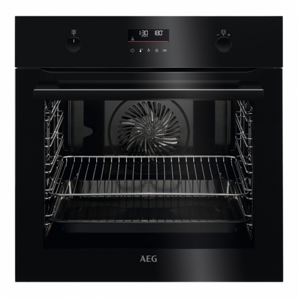 HORNO MULTIFUNCION PIROLITICO CRISTAL NEGRO AEG BPE535160B