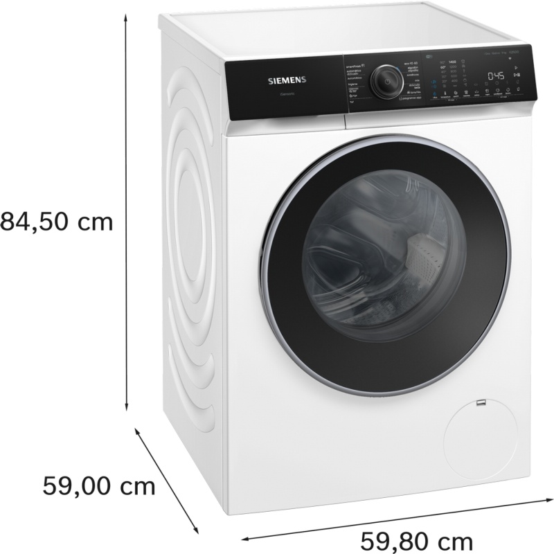 LAVADORA CARGA FRONTAL BLANCA 9 kg y 1400 rpm SIEMENS WG44H2A0ES 2