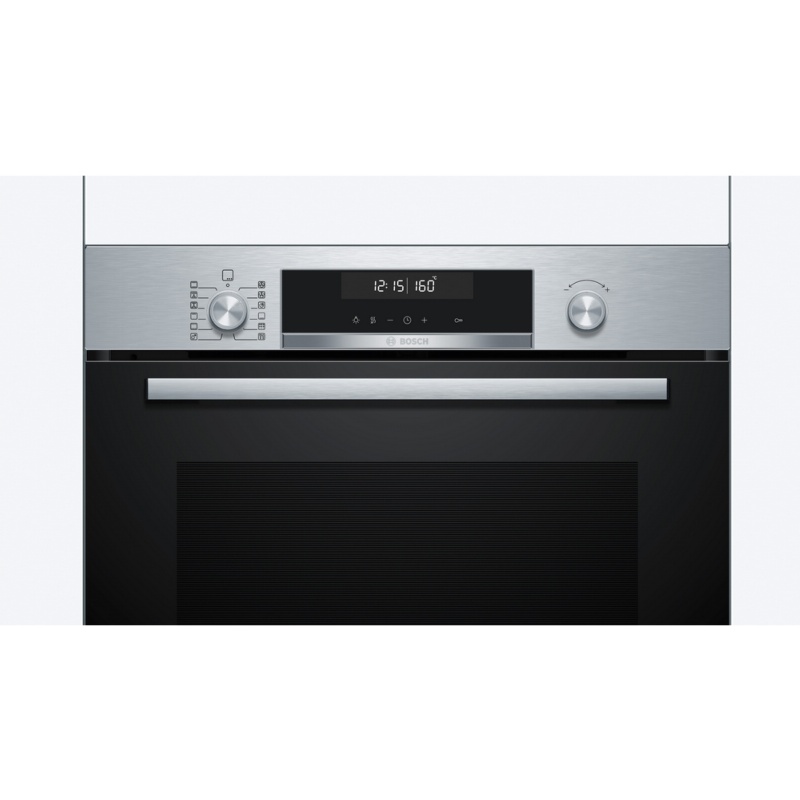 HORNO MULTIFUNCION PIROLITICO CRISTAL NEGRO-INOX BOSCH HBG578ES3 1