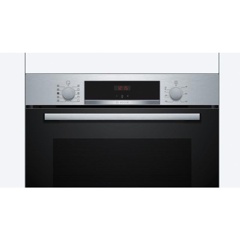 HORNO MULTIFUNCION CON FUNCION VAPOR CRISTAL NEGRO-INOX BOSCH HQA514ES3 1