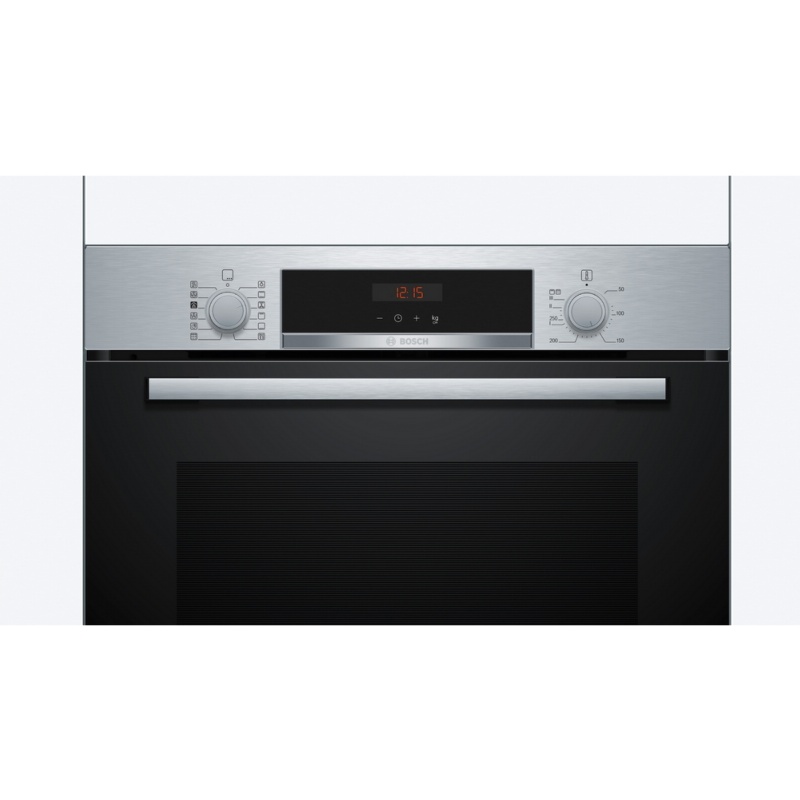 HORNO MULTIFUNCION CON FUNCION VAPOR CRISTAL NEGRO-INOX BOSCH HQA574ES3 1